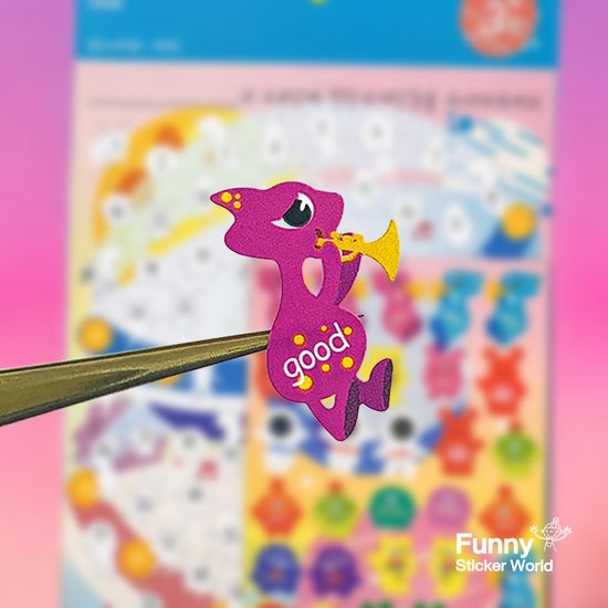 퍼니스티커 75-09 칭찬스타커판 외계인 아트지