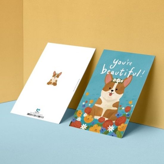 [사랑카드] HH3524_YOUR BEAUTIFUL 캘리그라피카드