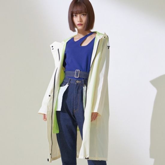 wpc 컬러매쉬 우비 골프 캠핑 우의 레인코트 R-1114