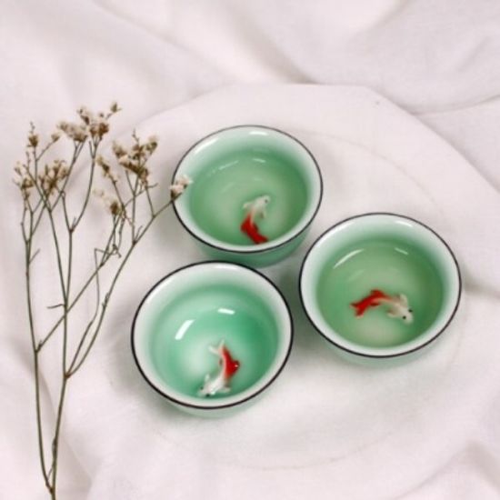 [1+1 대만 물고기잔] 예쁜소주잔 사케 고량주잔