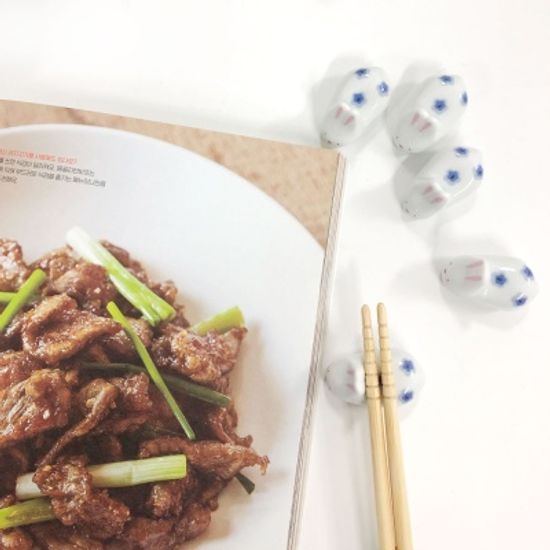 수줍은 토끼 젓가락 받침 5p set