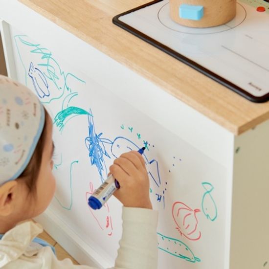 키앤비 물나오는 모더닉 원목 주방놀이 세트