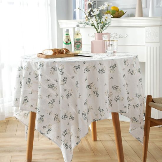 로맨틱 플라워 식탁보 (화이트/90cm) 테이블러너