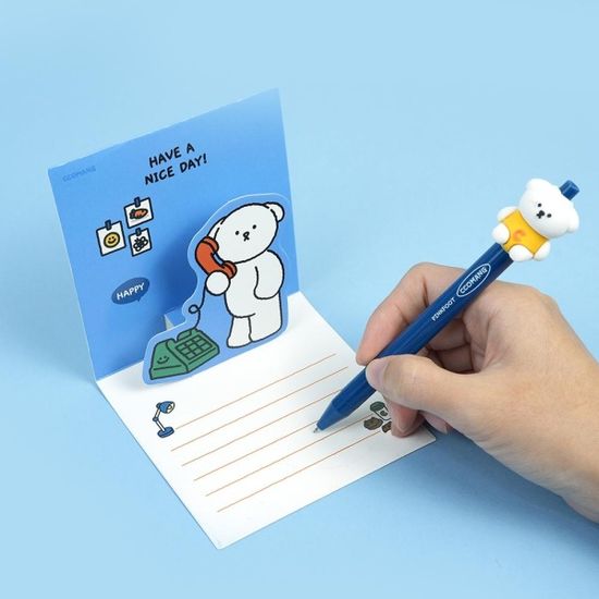 핑크풋 꼬망팝업카드