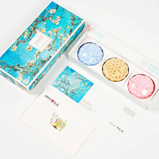 새라새 미네랄 프리미엄 비누 아몬드꽃 3P 선물세트