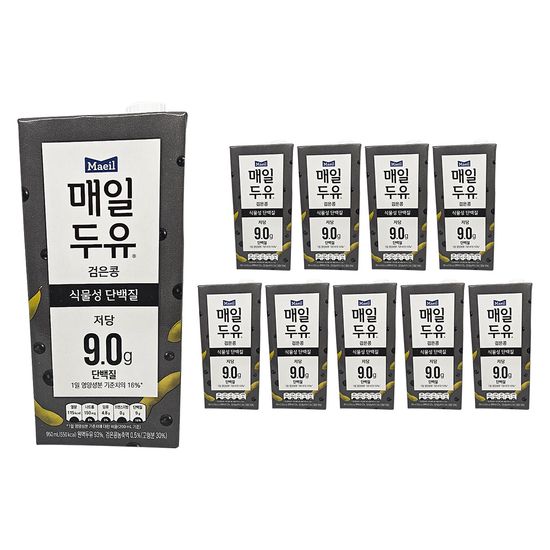 매일두유 검은콩 950ml*10팩 저당 식물성 단백질