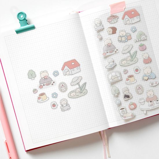 [꾸밍] 곰마토 씰스티커_곰마토 타운