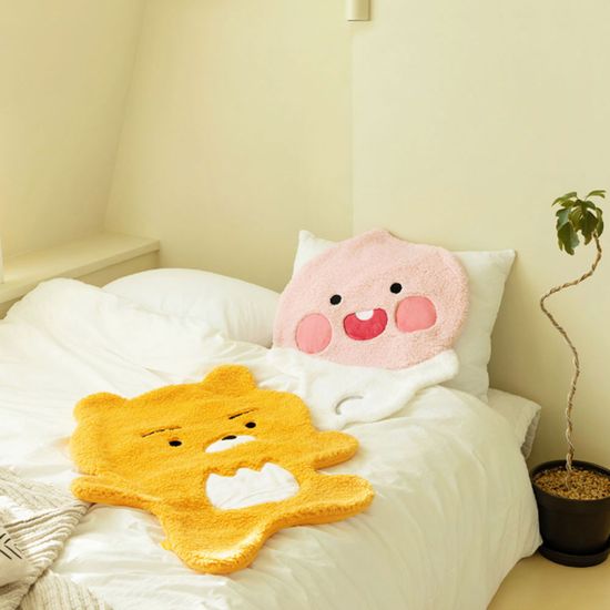 카카오프렌즈 형태 무릎담요 캠핑 양면 학생 차량용