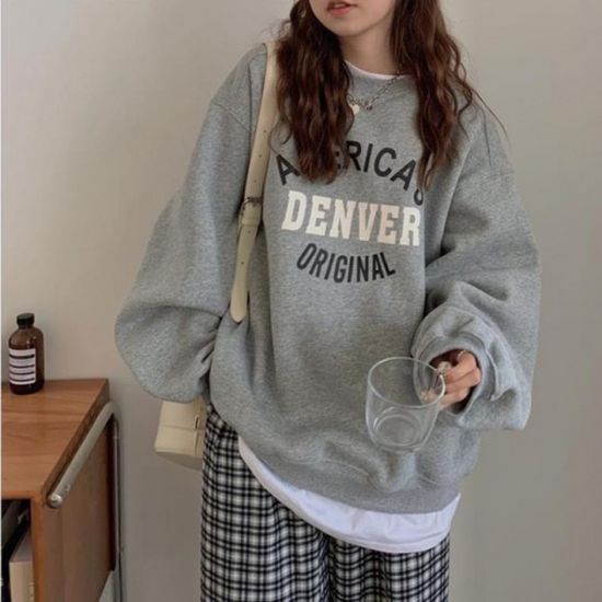 루즈핏 아메리카 도톰 맨투맨