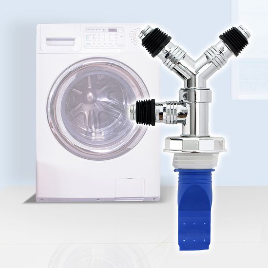 냄새 차단 세탁기 배수구 트랩 3구 Y형 하수구