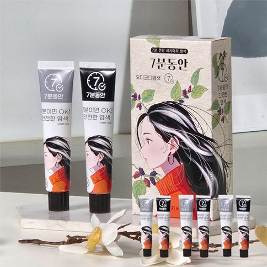 오디코디 염색제 7분동안 새치염색약 3세트