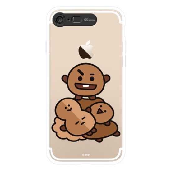 BT21 iPhone8 /7 se2/3 슈키 클리어 라이팅 케이스 