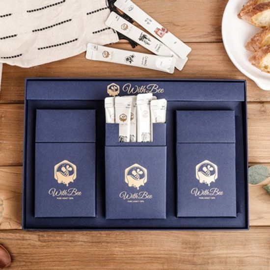 위드비 국산 천연 벌꿀 허니스틱 선물세트