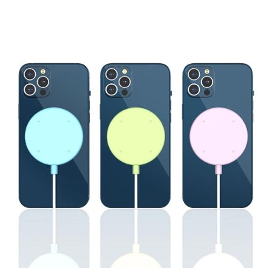 맥세이프 무선충전기 보호 캔디 컬러 투명 젤리케이스