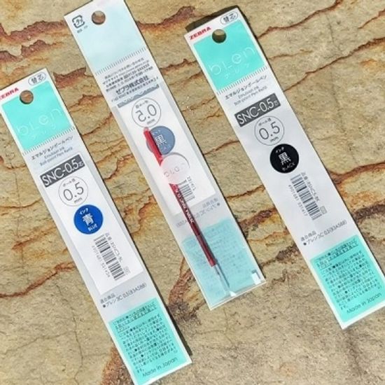 제브라 블렌 다색볼펜 0.5mm 리필심 SNC-0.5 1다스