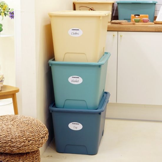 컴포즈 대형 리빙박스 옷 정리함 72L 4개 네임텍증정