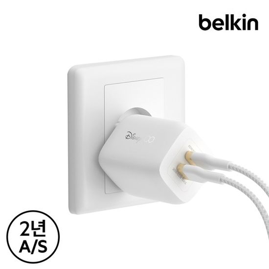 벨킨 디즈니 65W C타입 PD 3.0 충전기 WCH013WH