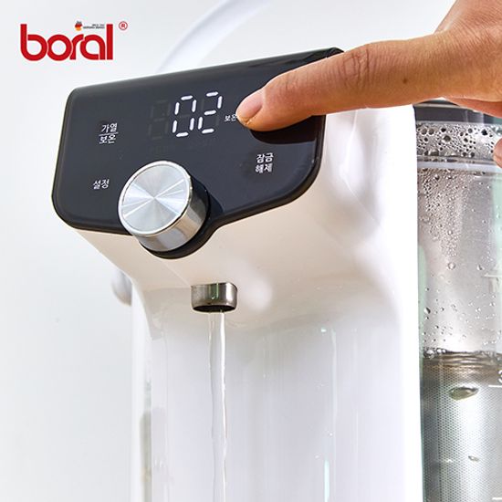 보랄 스마트 대용량 4L 글라스 보온 포트 BR-A40L