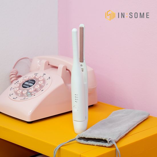 인썸 무선 미니 판 뿌리볼륨고데기 휴대용 IHC-300