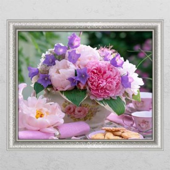 tc648-부귀영화의모란꽃화분4_창문그림액자