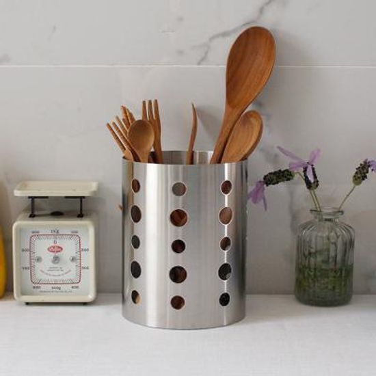 국산 스텐 조리도구통 (타공) 수저통