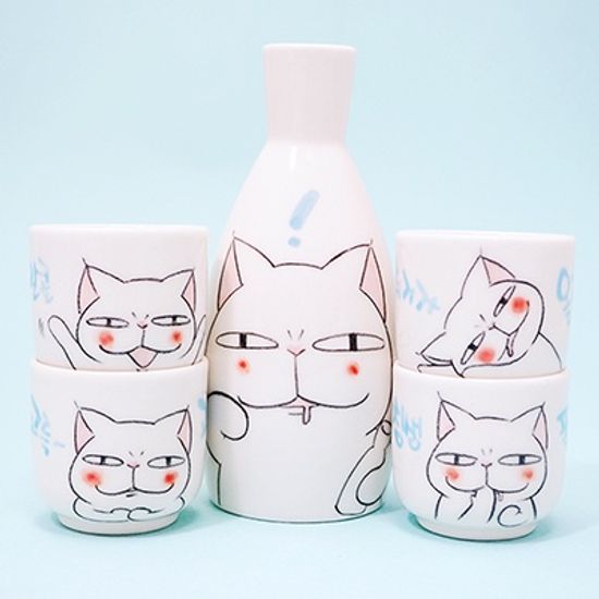 까도냥 4인 주병 SET
