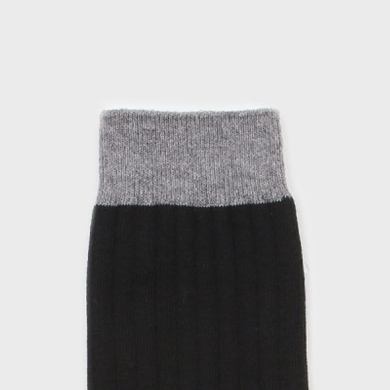 남성 솔리드 정장양말 (블랙)