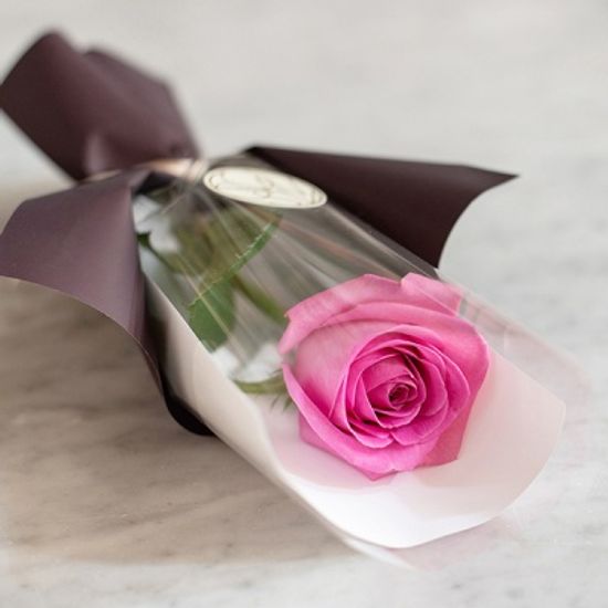 장미한송이에 담긴 사랑 로즈한송이꽃다발[낱개상품]