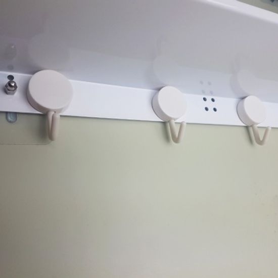 무타공 못없이 벽에붙이는 1단 철제 미니 선반