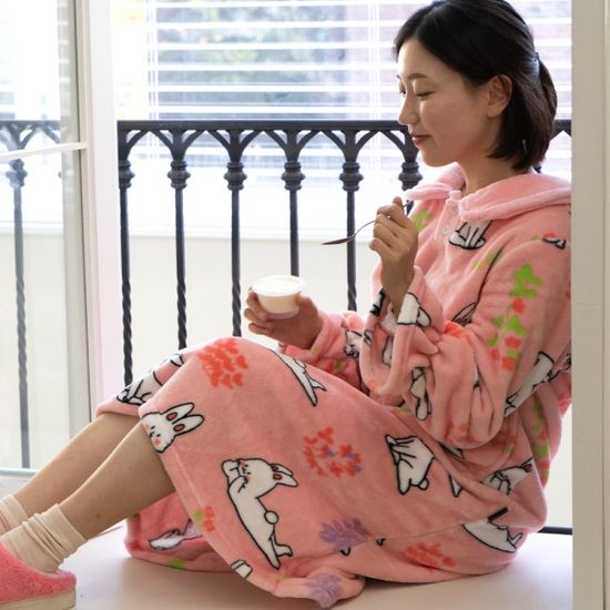 루카랩 베니 극세사 홈웨어 원피스