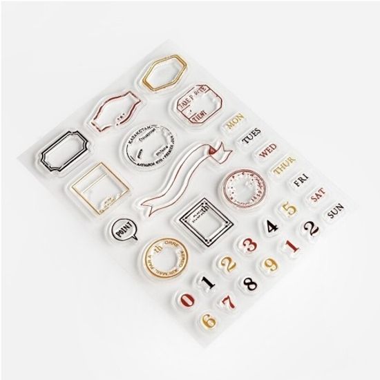 [BGM]다꾸-클리어 스탬프(빈티지_날짜)/BT-CS060