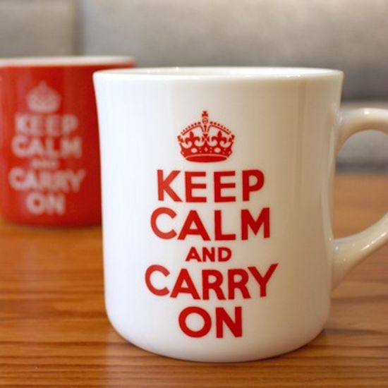 Keep Calm 머그 - 화이트