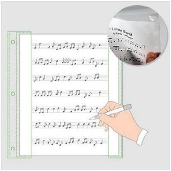 BiGPROS 3공바인더 악보/음악파일 리필속지 1팩(20매)