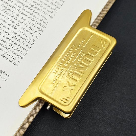 [덜튼] 빈티지 철제 클립 집게 사각 대형 골드