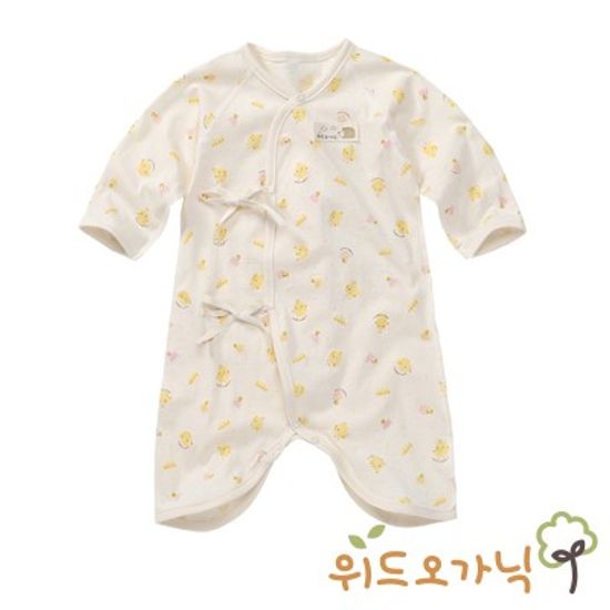 [위드오가닉]오가닉신생아 배냇가운 병아리