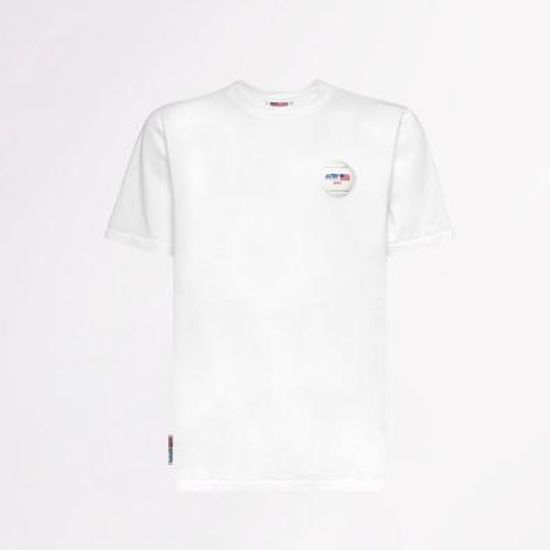 오트리 T-SHIRT PRINT AT CHEST WHITE (TSXM-A01M)