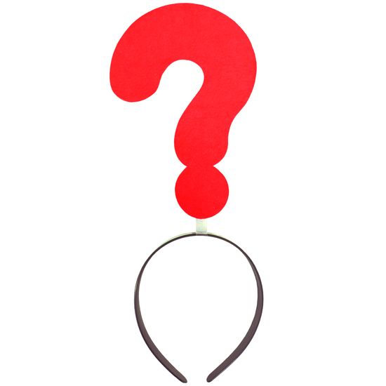 코믹 특수기호 머리띠 (물음표)