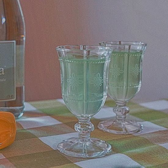 플라워 고블렛잔 퓨어 2set