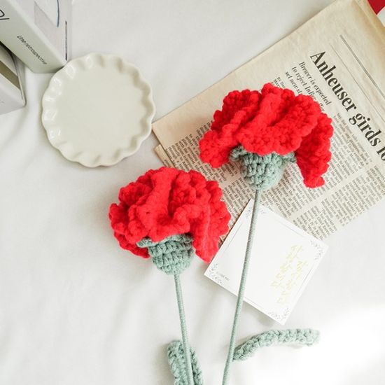 니트 카네이션 꽃다발(용돈봉투) 