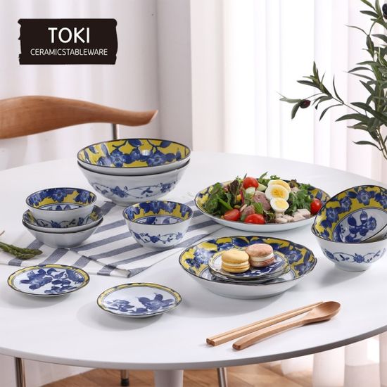 [토기] 츠바키 도자기 뷔페접시 5P 세트 일본산