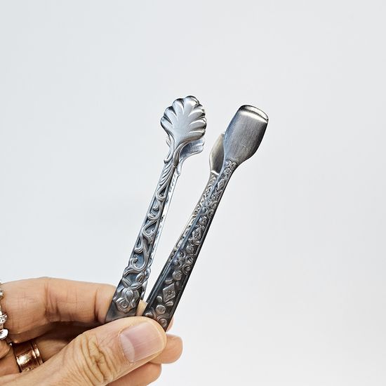 플라워 스테인리스 미니 집게 2type (택1)