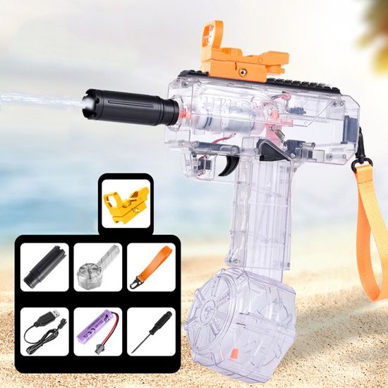 SMG 고압 전기 버스트 워터건 강력 자동 물총 페스티