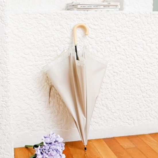 wpc양산 UV차단 암막 도트 돔형 장양산 81-140959