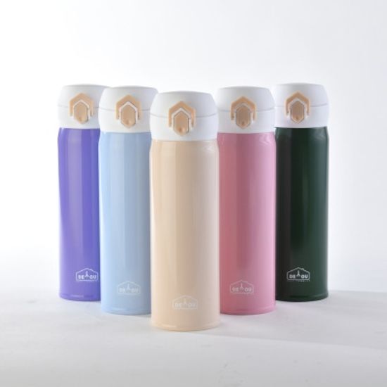 [1+1]원터치 보온병 2중진공 비비드 스텐보냉병350ml
