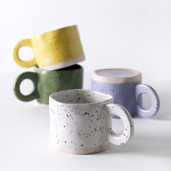  크런치 홈카페 점박이 머그컵 300ml 4color 택1