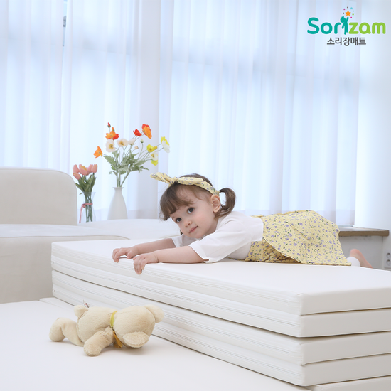 [소리잠매트] 접이식 폴더 놀이방 매트 풀커버 대형