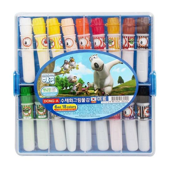 18색 수채화물감 6ml (사출케이스) 빼꼼(WFGDI7P)