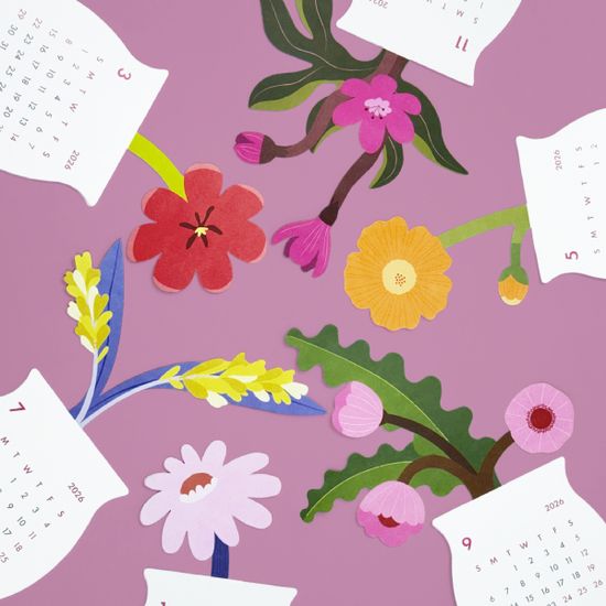 2026 블루밍 캘린더