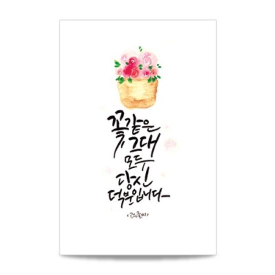 캘리그라피 청춘엽서 시리즈02 (택1)