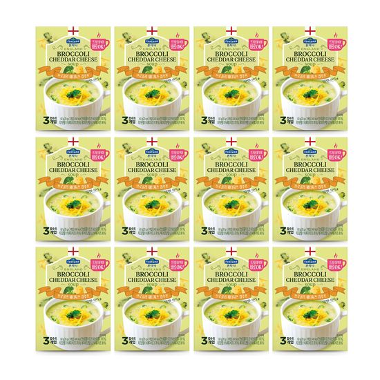 폰타나브로콜리체다치즈컵수프 60g(20gx3ct)x12